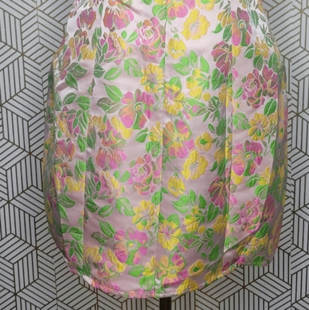 MAJORELLE PEARSON JACQUARD Mini Dress Size LARGE - Picture 11 of 11